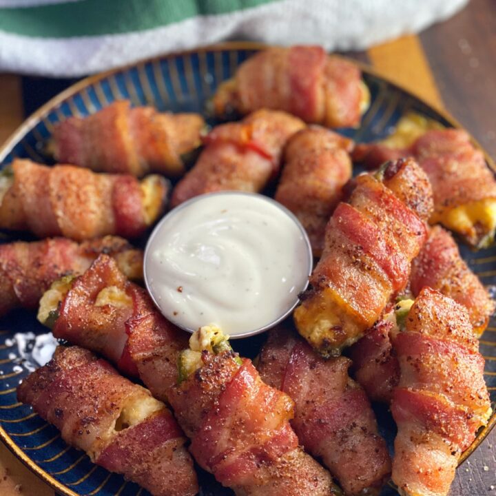 Bacon-wrapped Jalapeno Poppers with Chorizo